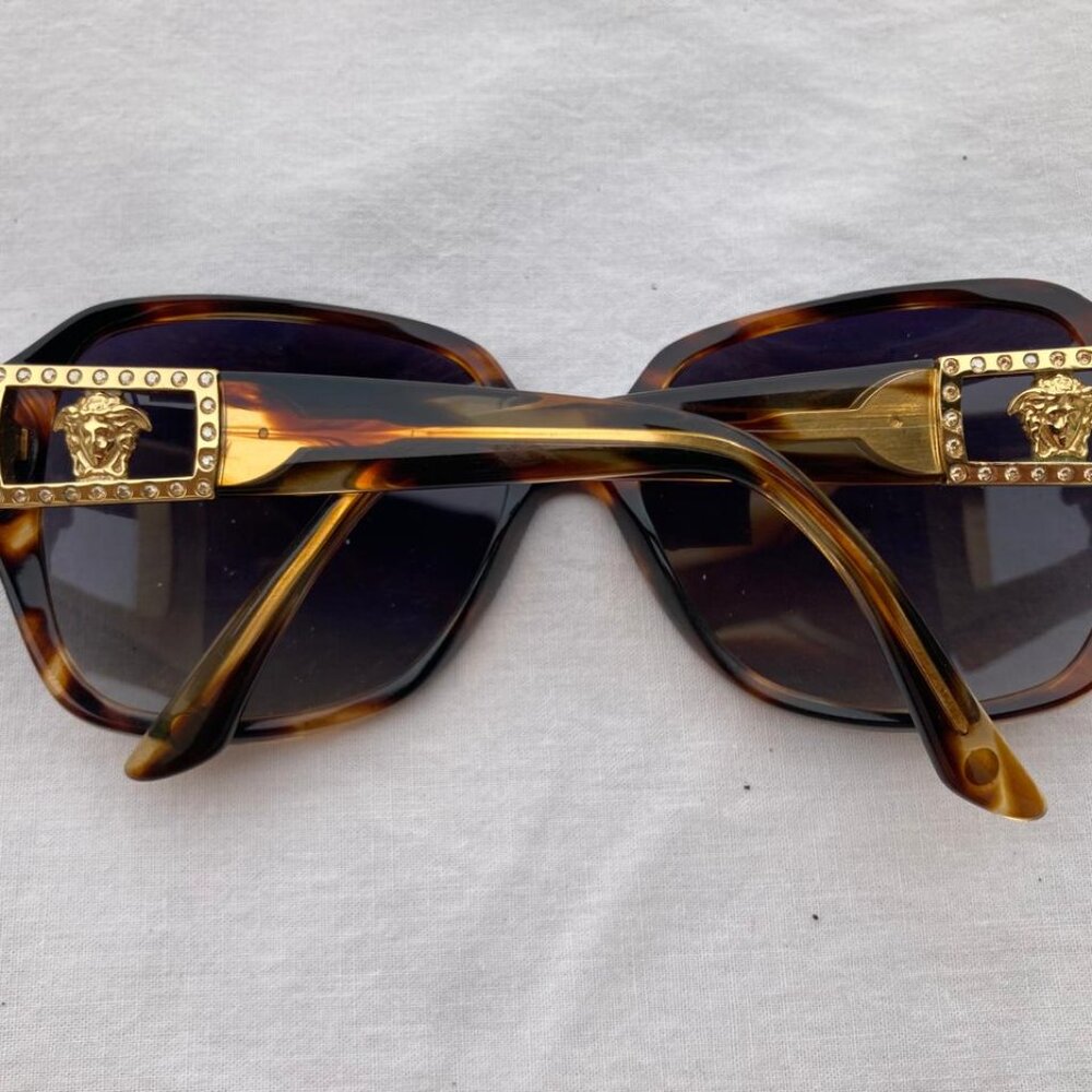 VERSACE Women MOD. 4242-B 5025/13 Tortoise Brown Gems/Brown Sunglasses - Picture 15 of 17